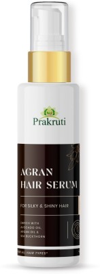 Prakruti Pure Herbs Prakruti Argan Premium Hair Serum Non Sticky For Hair Growth / Frizz Free Hair(50 ml)