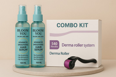 BLOOM YOU Hair Regen Pro 200ml + Derma Roller Kit(3 Items in the set)