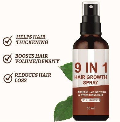 house of common Natural 9in1 Hair Growth Spray for Dry Damaged Hair Growth (30ml) Pack of 1(30 ml)