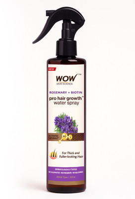 WOW SKIN SCIENCE Rosemary + Biotin Pro Hair Growth Water Spray | Thicker & Fuller Hair(200 ml)