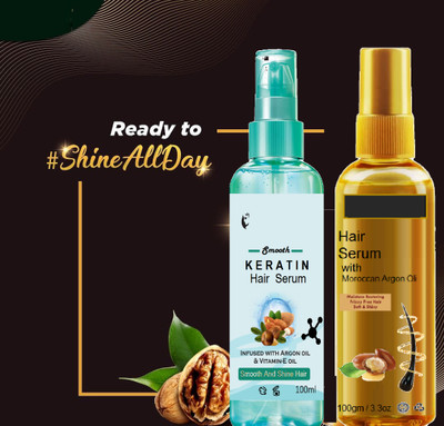 PERLENTE All Day Nourish + UV Protect Hair Serum(200 ml)