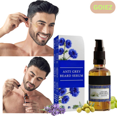 GOIEZ Anti-grey Beard Serum Root Nourish – Feeds Hair Roots And Prevents Greying(30 ml)