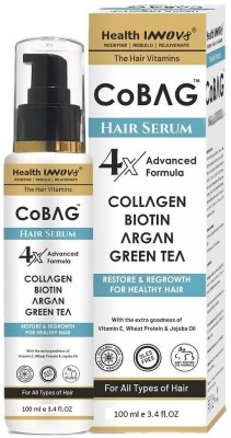 Health Innov8 CoBAG Hair Serum Helps Reduce Hair Fall Instant Shine & Smoothness(100 ml)