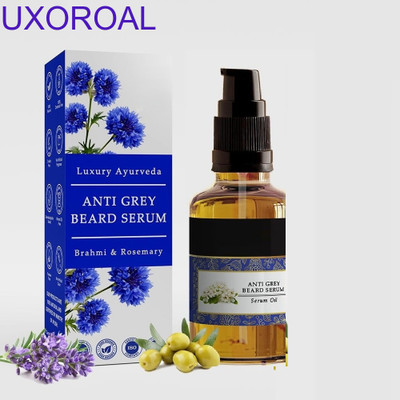 uxoroal Gentle Beard Serum for Grey Hair Use(30 ml)