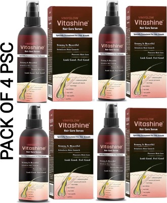 VINYGLOW VITASHINE HAIR CARE SERUM 100ML PACK OF 4 PSC(400 ml)