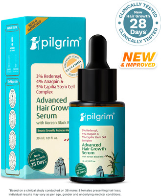 Pilgrim Advanced Hair Growth Serum With Rosemary & Korean Black Rice For Men & Women(30 ml)