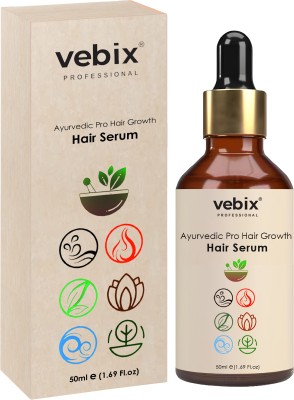 Vebix Professional Customized Ayurvedic Pro Hair Growth Serum with Dandruff Care, For Women & Men(50 ml)