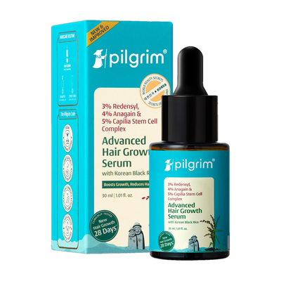 Pilgrim Advanced Hair Growth Serum With Rosemary & Korean Black Rice For Men & Women(30 ml)