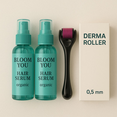 BLOOM YOU Hair Pro+ Advanced Combo 200ml + Derma Roller(3 Items in the set)