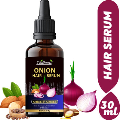 Phillauri Onion Hair Serum for For Dry & Frizzy Hair & Hair Strengthening Serum(30 ml)