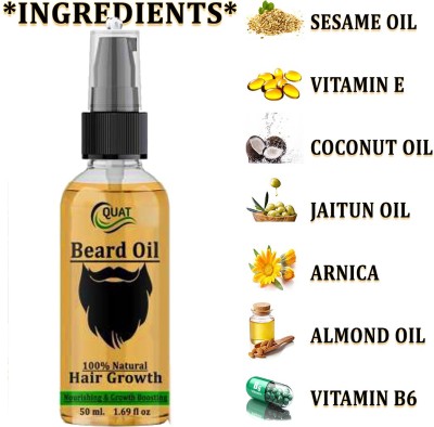 QUAT stylish beard with all natural oils | explore your look with perfect beard Hair Oil(50 ml)