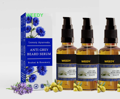 WEEDY Herbal Anti-Grey Beard Serum – Full Beard Restoration(90 ml)