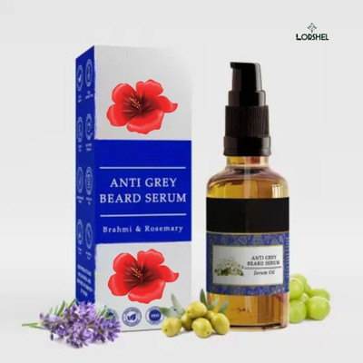 LORSHEL Anti Grey Beard Serum - Fast Acting Formula(30 ml)