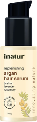 inatur Argan Hair Serum | Hair Replenishment with Brahmi, Lavender, and Rosemary(50 ml)