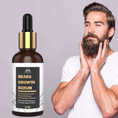 INTIMIFY Beard Growth Serum for Smooth, Shiny Thick & Dense Beard Hair(30 ml)