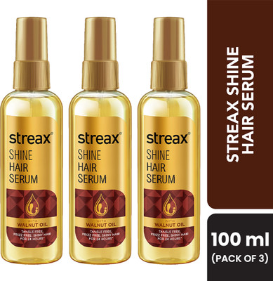 Streax Hair Serum Vitalized with Walnut Oil, For Shiny & Smooth Hair(300 ml)