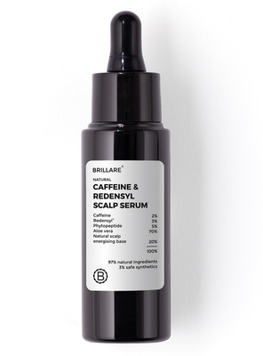 BRILLARE Caffeine & Phytopeptide Scalp Serum with Redensyl for hair fall reduction(30 ml)