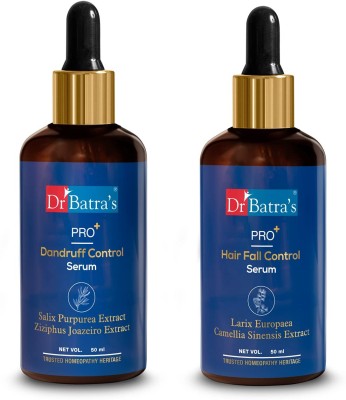 Dr Batra's Pro+ Dandruff Control Serum 50 gm & Pro+ Hair Fall Serum 50 gm,Combo Pack(50 g)