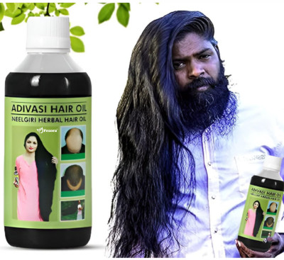 Fezora Adivasi Jadibuti Natural Herbal Hair Oil women GIRLS Hair Oil(600 ml)