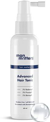 Man Matters Advanced Hair Growth Tonic with Redensyl, Procapil, Baicapil | Paraben, SLS Free