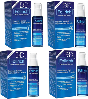 DOOMSDAY F O L I R I C H HAIR SERUM PREVENT HAIR FALL & PROMOTE GROWTH PACK OF(60ML X 4)(240 ml)