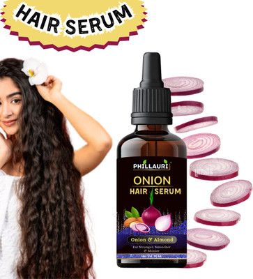 Phillauri Non Sticky Onion Hair Serum For Hair Growth / Frizz Free Hair(30 ml)