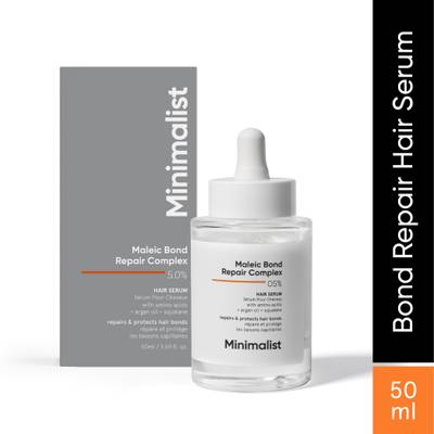 Minimalist Maleic Bond Repair Complex 5% Hair Serum with Amino acids, Argan oil & Squalane