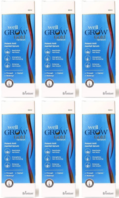 Brinton WellGrow gold hair serum 60 ml x Pack of 6(360 ml)