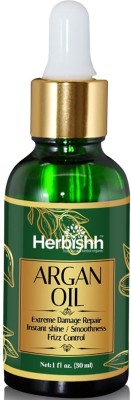 Herbishh Argan Oil for Hair Frizz Control & Damage Repair Nourishing Hair Serum(30 ml)