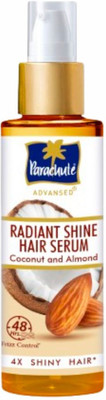 Parachute Advansed Radiant Shine Hair Serum, Coconut & Almond, 48Hr Frizz Control, 10X Strong Hair(100 ml)