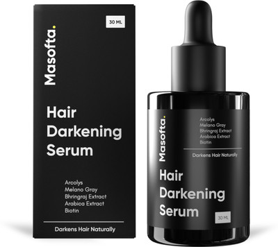 Masofta Anti Grey Hair Darkening Serum | Arcolys & Melano Gray | Darkens Hair Naturally(30 ml)