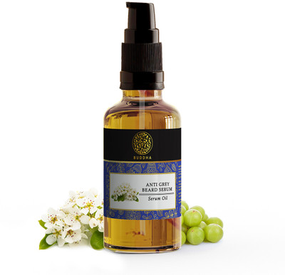 buddha natural Grey Beard Hair Serum - For Premature Greying - Original & Premium, Beard Serum(25 ml)