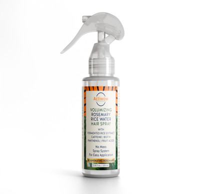 ACTIWOW Rosemary Water Spray for Hair - Fermented Rice Water Spray to Nourish(100 ml)