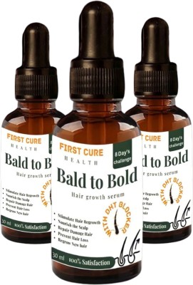 First Cure Bald To Bold Hair Growth Serum With DHT Blocker(30ml Pack of 3)(90 ml)