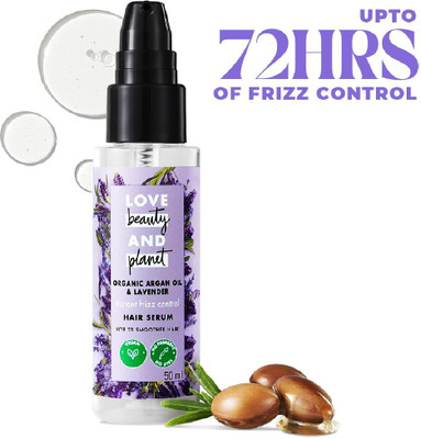 Love Beauty And Planet Argan and Lavender Serum for Frizz free hair(50 ml)