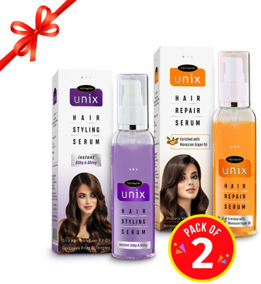 Neomatin | Unix Hair Styling Serum (50)ml + Unix Hair Repair Serum(50 ml)