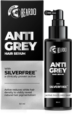 BEARDO Anti Greying Hair Serum 50ml For Men | SILVERFREE | Natural Hair Pigmentation(50 ml)
