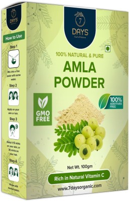 7 Days Natural Organic Amla powder for face skin & hair care(100 g)