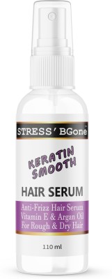 Tryones Keratin Smooth Hair Serum - Nourishing Anti-Frizz Elixir with Vitamin E(110 ml)