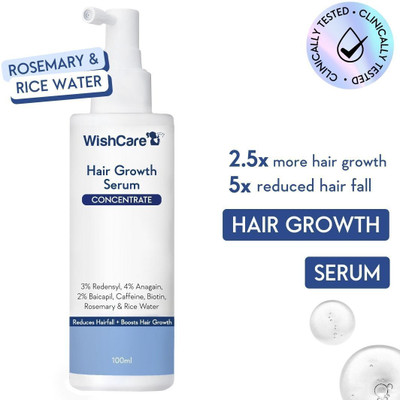 WishCare HairGrowth Serum-Resdensyl,Anagain,Caffeine,Biotin,Keratin&RiceWater100ml(100 ml)