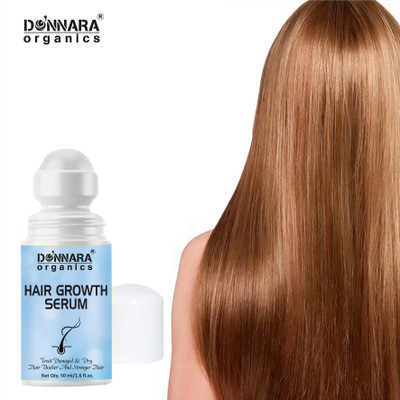 DONNARA organics Roll on Hair Serum For Stronger Hair Growth|Dandruff Control Pack of 1 of 50 ML(50 ml)