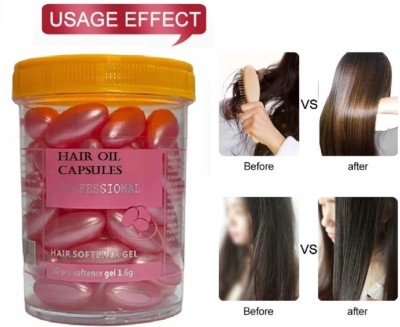 HUZURLU Vitamin-E Hair Capsule For Anti Hair Fall And Damage Repair(60 ml)