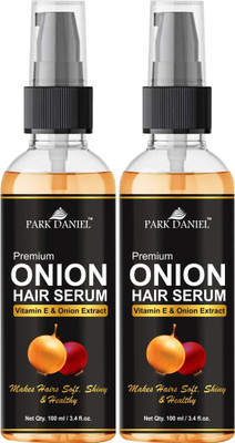 PARK DANIEL Premium Onion Hair Serum With Vitamin E and Onion Extract-For Silky & Smooth Hair Combo Pack 2 Bottle of 100 ml(200 ml)(200 ml)