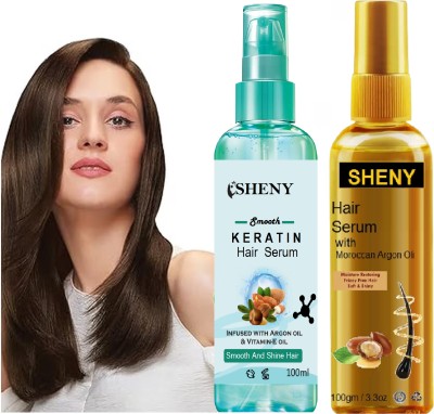 Sheny Keratin Hair Serum For Smoothing With Argan Oil(200 ml)