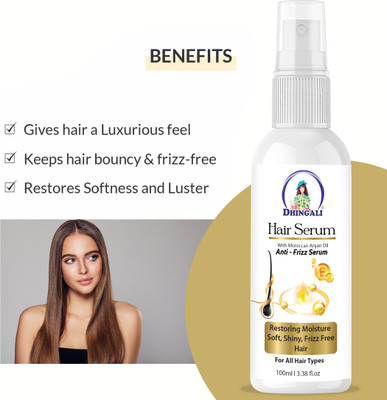 DHINGALI Hair Growth Serum, Makes Hair Smooth, Soft & Shiny(100 ml)