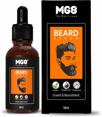 MG8 Beard Serum For Growth And Nourishment| Smooth, Shine, promotes Hair(50 ml)