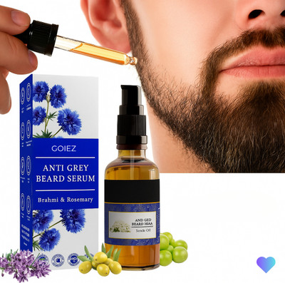 GOIEZ Anti Grey Beard Serum – Beard Care Formula With Natural Oils (30 Ml)(30 ml)