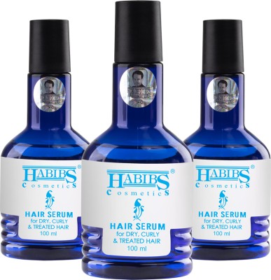 Habibs Hair Serum For high-Gloss silky Smooth Finish enriched Aloevera & sunflower Oil(300 ml)