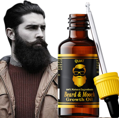 QUAT Beard Growth Oil Beard Growth Oil for Patchy Beard, With Redensy and DHT Booster(30 ml)
