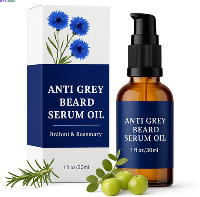 AYYIASHI Anti Grey Beard Serum Oil Make Beard Strong Prevent Dryness(30 ml)